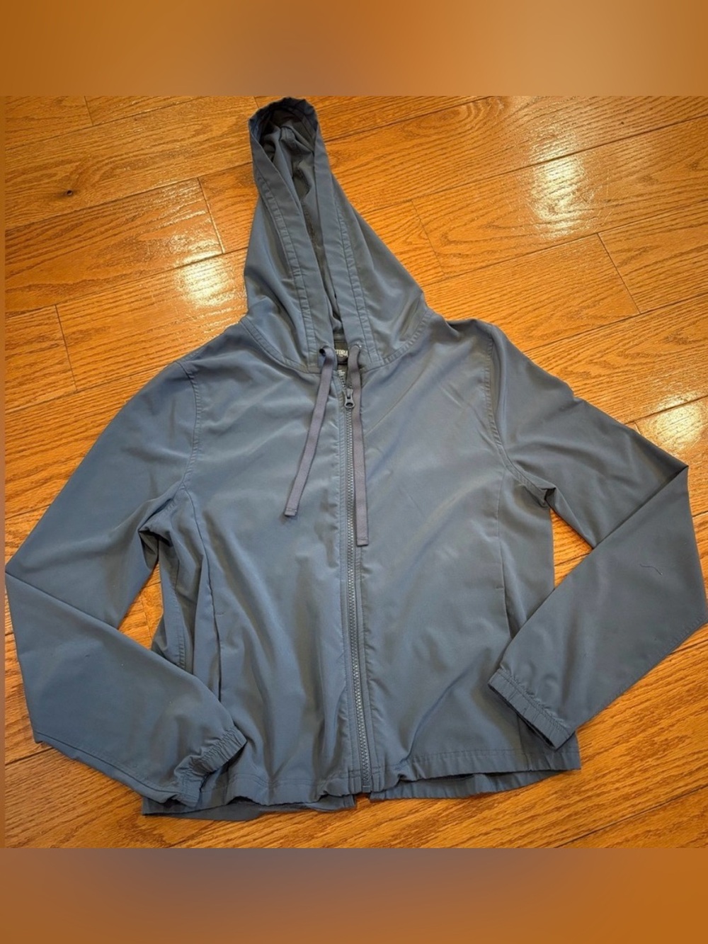 Victoria’s Secret Sport Gray Hooded Windbreaker Jacket XS